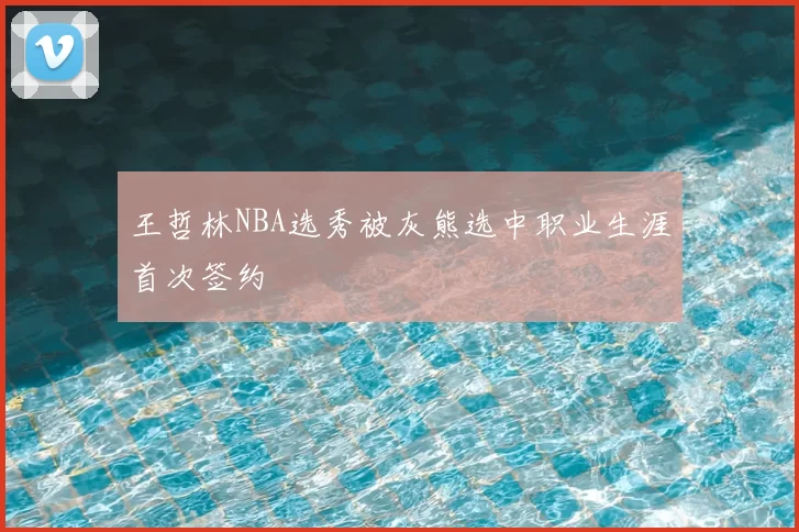 王哲林NBA选秀被灰熊选中职业生涯首次签约
