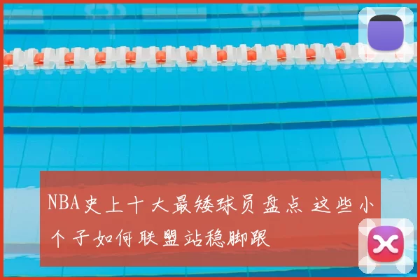 NBA史上十大最矮球员盘点 这些小个子如何联盟站稳脚跟